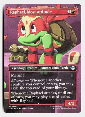 Raphael, Most Attitude (Borderless) 0199 TMNT Magic: The Gathering