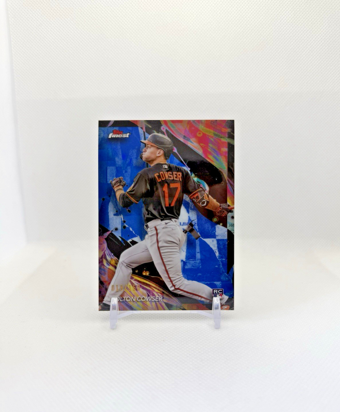 (# /150) COLTON COWSER RC BLUE REFRACTOR - 2024 Finest #111 Uncommon Orioles