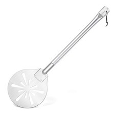 7 Inch Perforated Pizza Peel, Leonyo Round Pizza Paddle, Non-Stick  Lightwei...