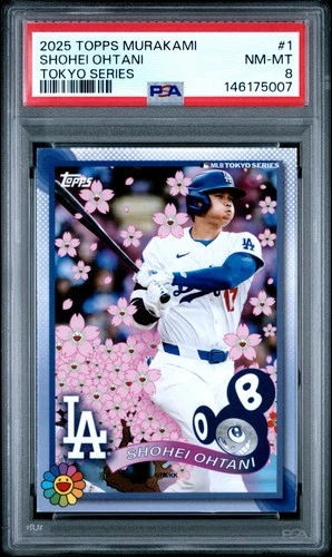 Shohei Ohtani - 2025 Topps Tokyo Series Takashi Murakami - PSA 8 - Dodgers