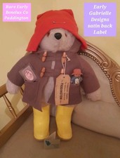Vintage 1970s Benelux Co Rare Colourway 18" GABRIELLE DESIGNS Paddington Bear