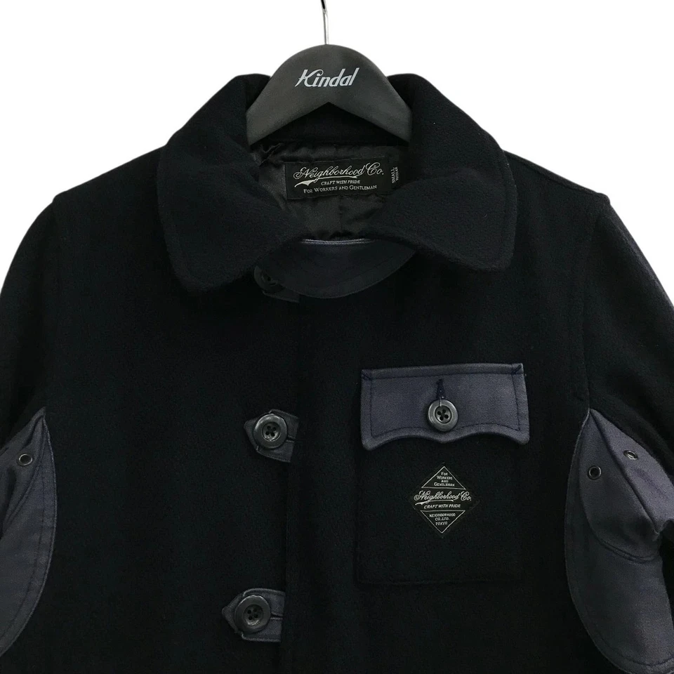 Abrigo de diseño NEIGHBOR HOOD RTL WE-COAT 152NYNH JKM05 azul marino talla: Foto 3 de 4