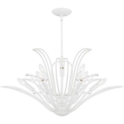 Sand White  Chandelier from the Tallulah Collection - Picture 1 of 6