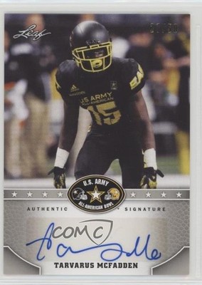2015 Leaf US Army All-American Bowl Silver 27/50 Tarvarus McFadden Auto 2u6