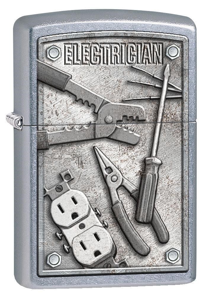 Zippo Electrician Tools Lighter, Street Chrome NEW IN BOX