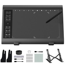 Graphic Drawing Tablet, 10x6.25 Inch,Digital Graphics Tablets for PC and Comp...