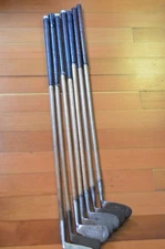 7 Antique Vintage Hickory Wood Shaft Golf Clubs