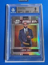2018-19 Panini Contenders Optic Historic MVPs LeBron James Prizm BGS 9