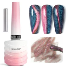 9D Cat Eye Gel Nail Polish 15ml Holographic Magnetic Soak Off Nail Art DIY Kit