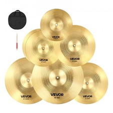 Cymbal Pack, 6 Pieces Cymbals for Drum Set, Alloy Cymbals Drum Set Includes ...