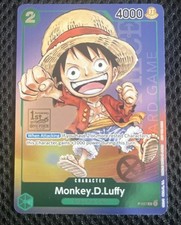 Monkey D Luffy P-037 1st Anniversary Tournament STAMP Promo Holo One Piece Card