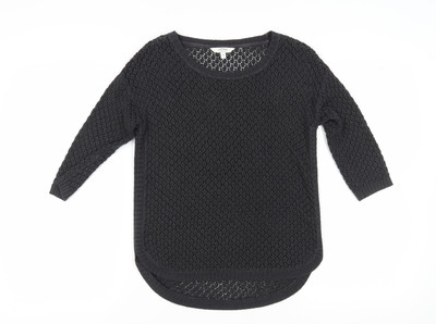 FatFace Damen Pullover Pulli schwarz offen Größe 6