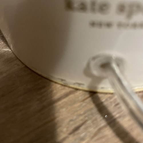 KATE SPADE ☆ White with Gold Polka Dots Glass and Brass Table Lamp 26.5” Total - Bild 9 von 9