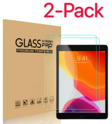 2-Pack HD Tempered Glass Screen Protector For iPad 2 3 4 Air Pro 9.7'' inch