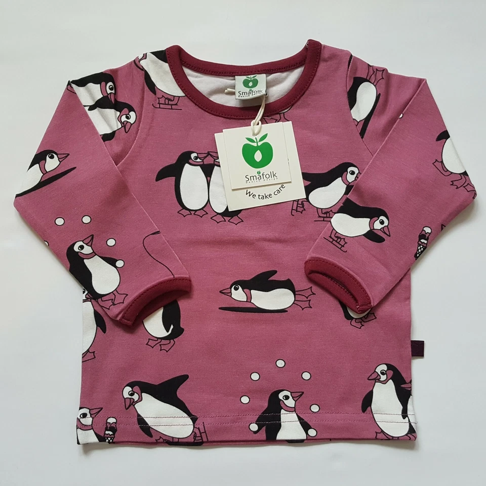 Smafolk Langarm-Shirt "Pinguine"  Gr. 68....86   ***NEU*** - Bild 1 von 1