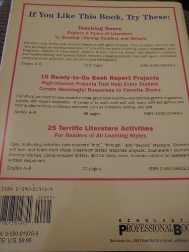 Teaching Resource Book with Newbery Books Grades 4-8 - Picture 2 of 2