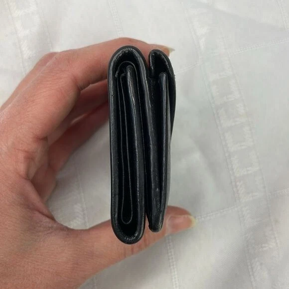 Balenciaga Papier Black Leather Compact Trifold Wallet Envelope Mini - Image 4 of 4