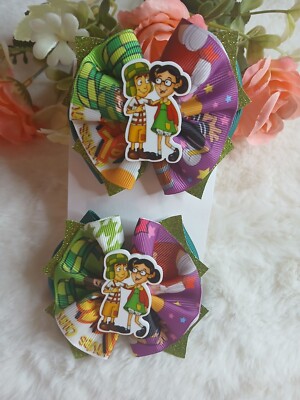 Hair Bows Set El Chavo Del Ocho