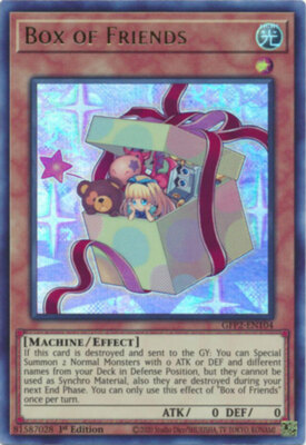 x3 Box of Friends - GFP2-EN104 - Ultra Rare - 1st Edition Yu-Gi-Oh! M/NM
