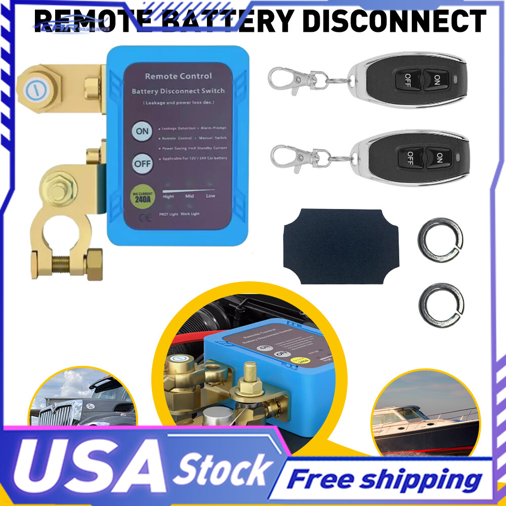 for Auto RV ATV Battery Remote Disconnect Switch 12V 240A Battery Kill Switch