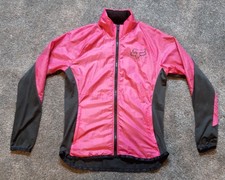 Fox Head Women's Showerproof Jacket Mtb Size Large Pink Vgc.
