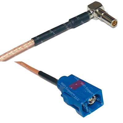 RG316 MS162 Male Angle to Fakra C Female RF Cable Rapid-SHIP LOT