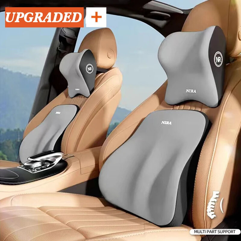 Car Headrest Lumbar Support Pillow for Neck & Back Comfort