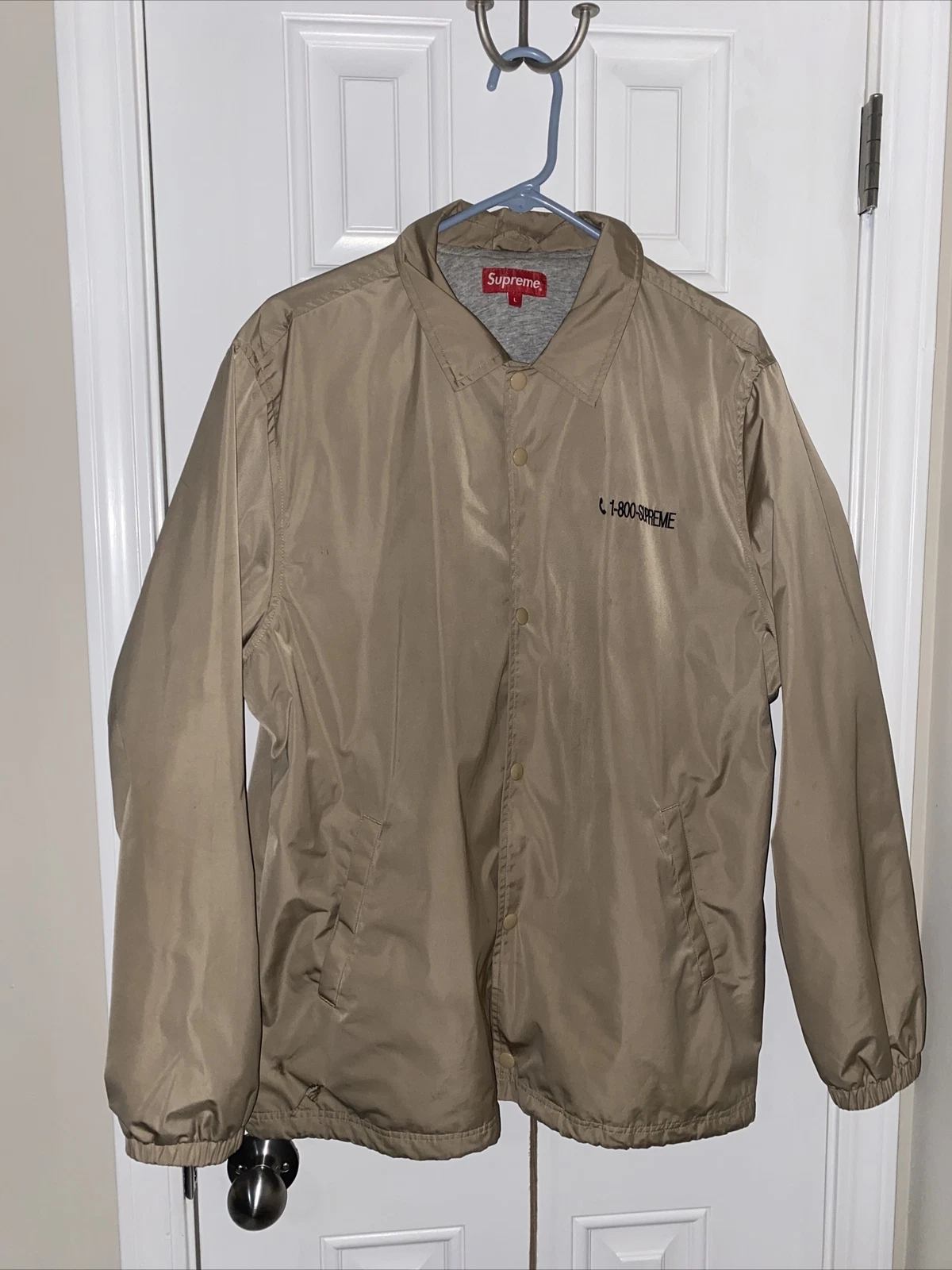 Veste Supreme 1 800 Coaches taille grande course FW19J81 FW19 2019