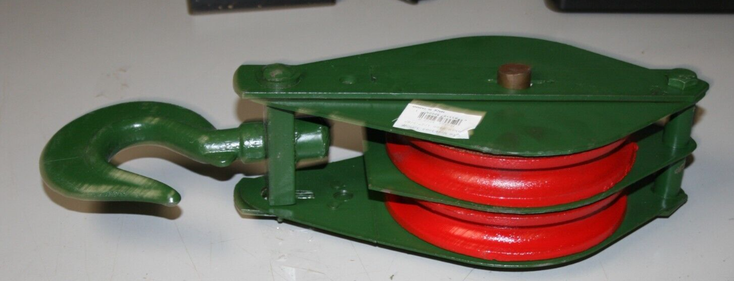 6" DOUBLE SNATCH BLOCK SWIVEL/HOIST PULLEY PN 32226 eBay