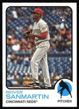 2022 Topps Heritage Reiver Sanmartin  Rookie  #652 Cincinnati Reds
