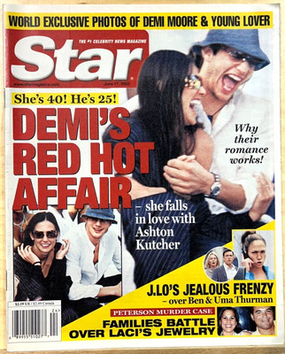 DEMI MOORE - STAR Tabloid  June 17, 2003 - BRAND NEW - No Label - ASHTON KUTCHER