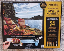 2022 ArtSkills Autumn Walk Acrylic Premium Paint By Number Kit 16x20 15404