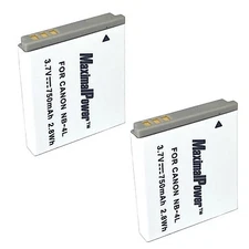 2 Replacement Battery for Canon NB-4L PowerShot SD450 SD600 SD630 SD750 SD780 IS
