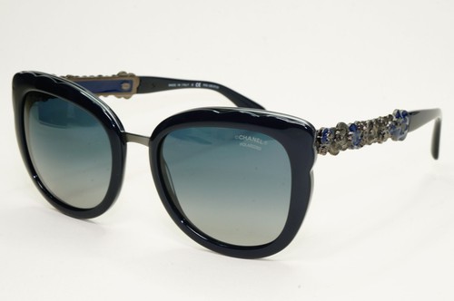 Chanel Sunglasses Polarised Dark Blue Gunmetal Gradient 5356 c.1462/K4 030824 - Picture 8 of 12
