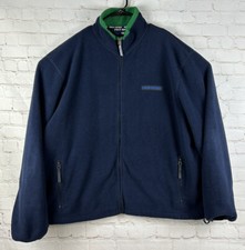 VTG Polo Sport Ralph Lauren Full Zip Navy Blue Fleece Jacket USA Men's Size 2XL