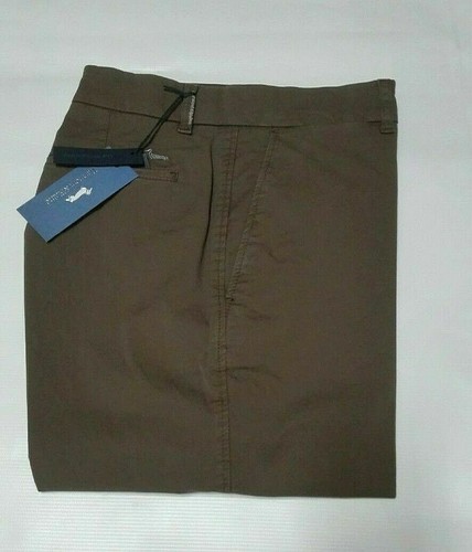 Pantalone Uomo Elegante Harmont \u0026 Blaine Marrone W03339 Slim Fit Estivo |  eBay