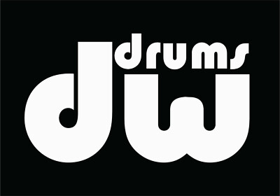 DW DRUMS Logo Vinyl Decal Die Cut Sticker