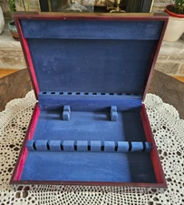 Tarnish Resistant Silverware Flatware Acrylic Storage Chest ONLY