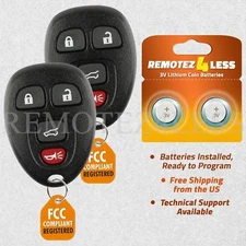 2 For 2007 2008 2009 2010 GMC Acadia Keyless Entry Remote Car Key Fob