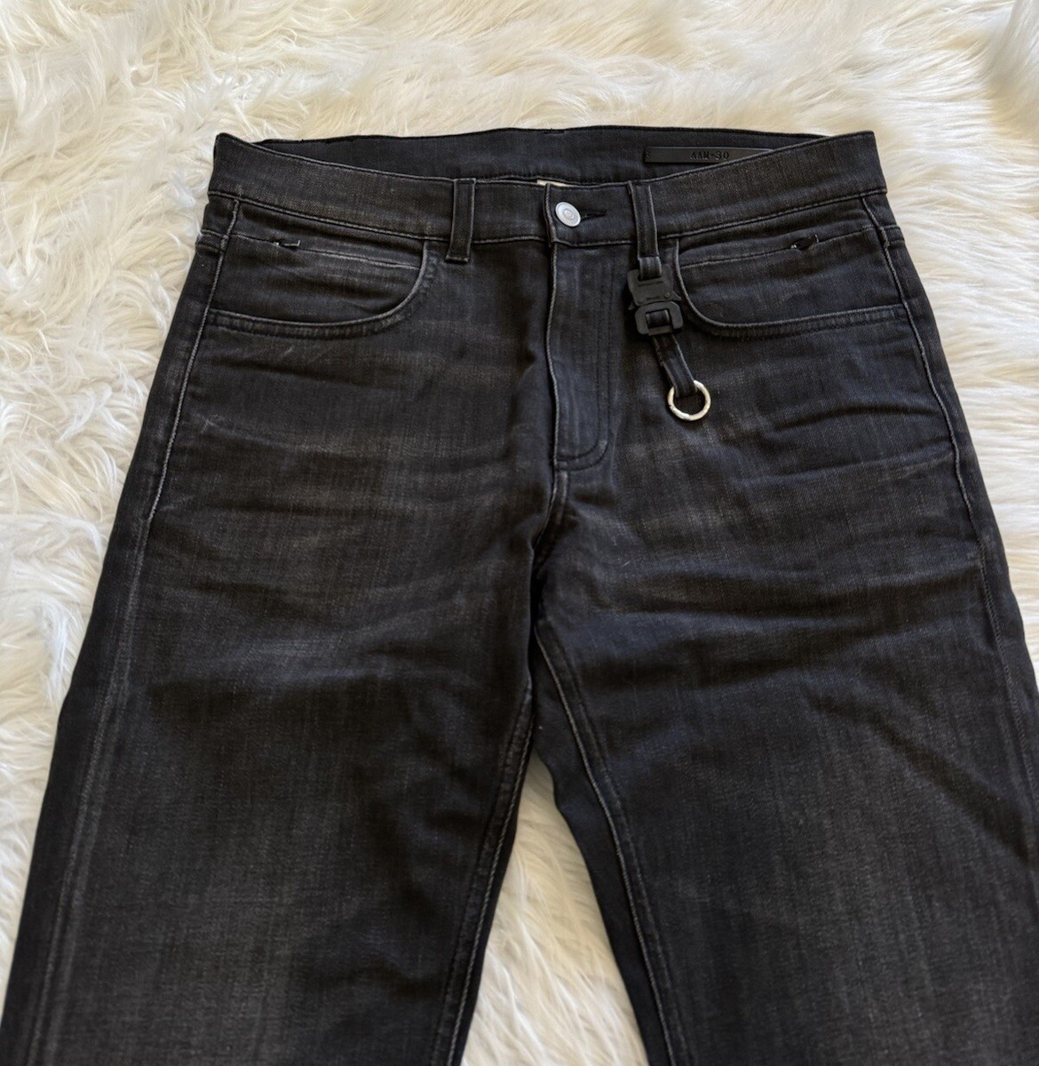 ALYX 1017 9SM New Classic Denim Jeans Nylon Buckle Black ALYX 1017 9SM New Classic Denim Jeans Nylon Buckle Black