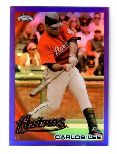 Topps 2010 cromo púrpura refractor - termina tu conjunto - tú eliges - Imagen 45 de 62