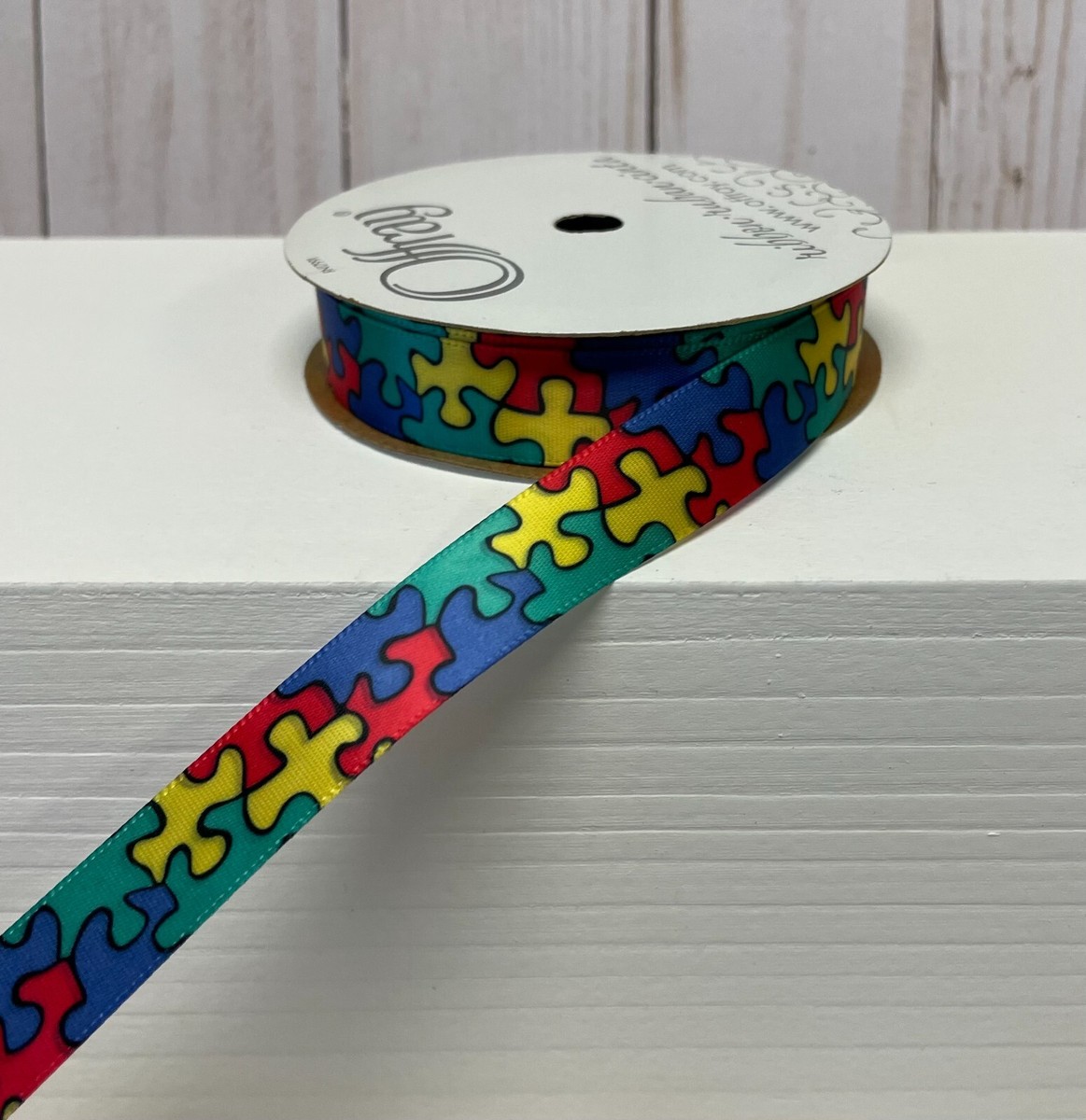 Autism Puzzle Piece Ribbon Autism Ribbon SVG With Puzzle Pieces,