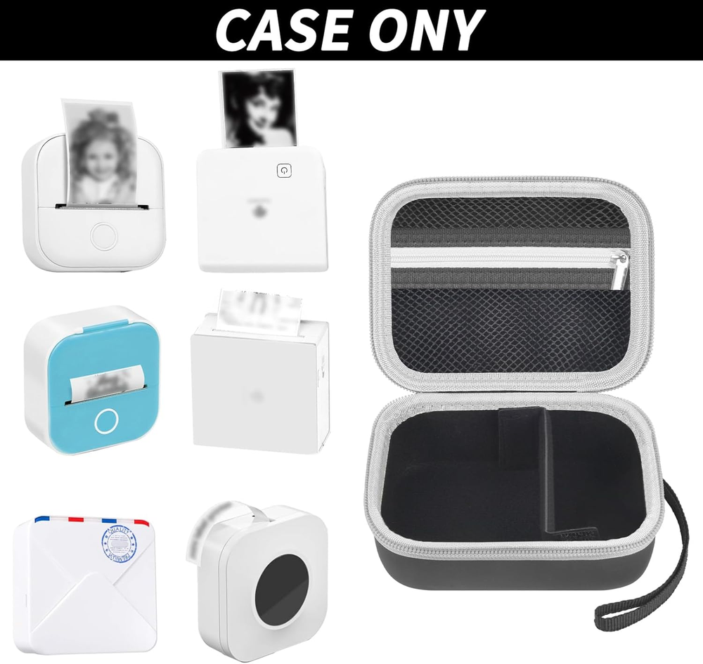 Durable Label Maker Case for Memoking T02 Phomemo M02 M02S M02 Pro Q30S Pon Printers