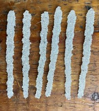 Lot 6 Christmas Icicles Ice Ornaments 8" Textured Plastic d4