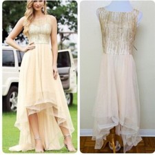 Ever Pretty - Glitter Gold Dress -Evening Party Occasion Wedding Prom - 4