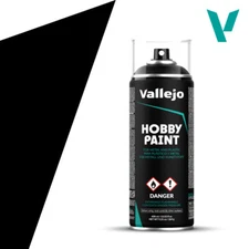 Vallejo 28012 Basic Black Primer 400ml Spray Paint Can