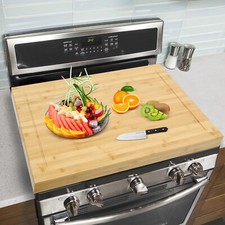 Pine Wood Noodle Board Stovetop Cover Oversized Kitchen Serving Tray 30" x 22"