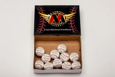 TWO DOZEN 7.5" BUNTING SKILL DEVELOPMENT BASEBALL LEATHER WOOL WOUND PRO PILL