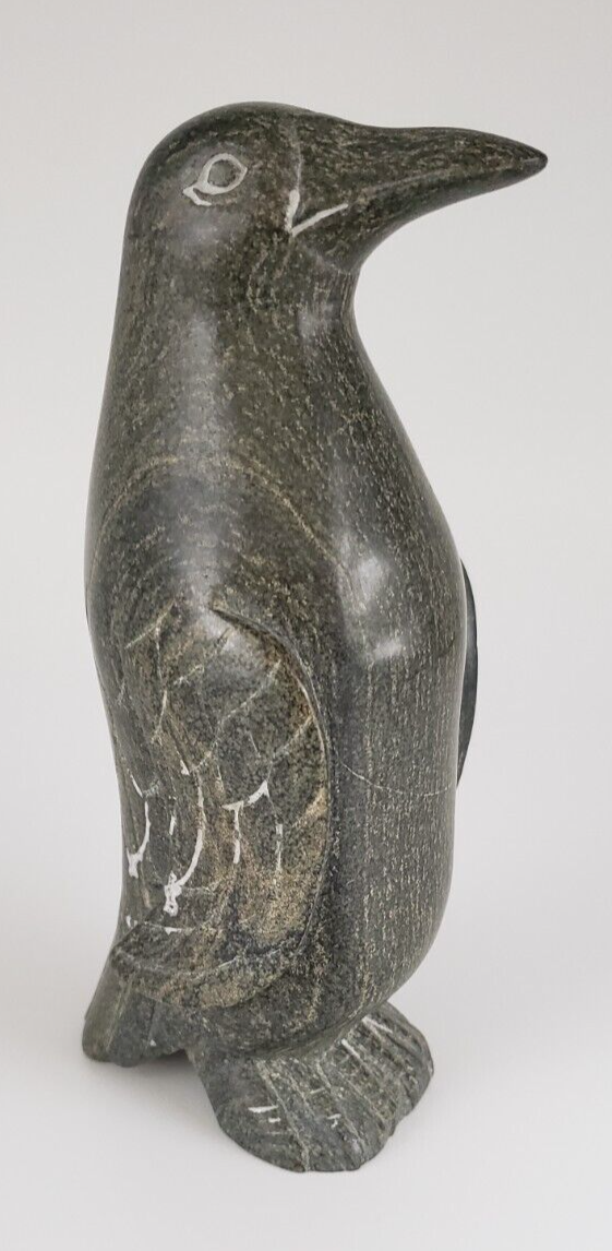 Carved Soapstone Penguin Figurine 61/4" Tall eBay