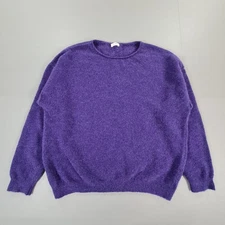 Gerry Weber Womens Jumper Purple 12 UK Angora Wool Knit Pullover 38